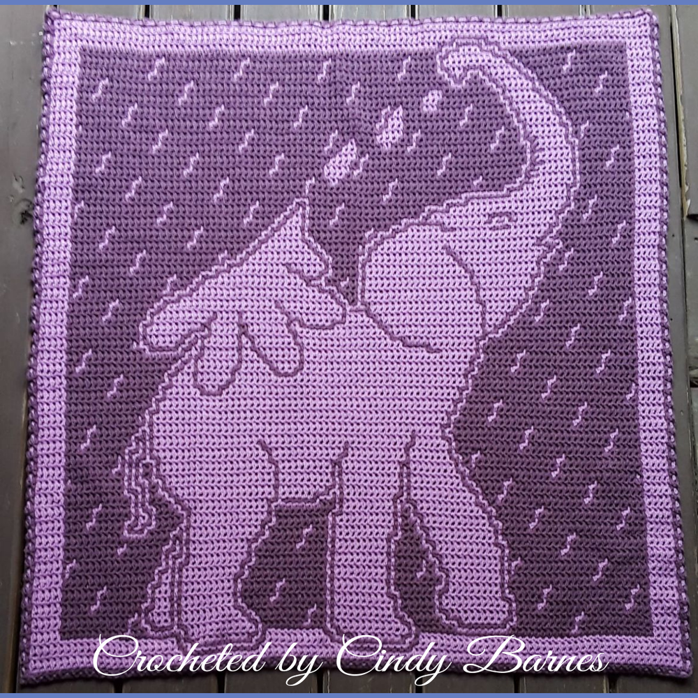 Baby Elephant Shower LFC Lap Throw G8 — Lissa Conley Designs